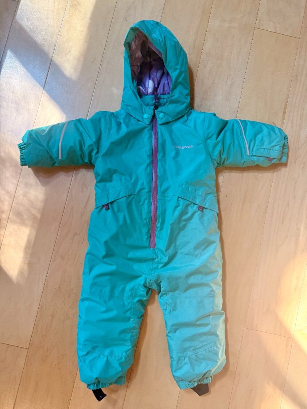 Patagonia Baby Snow Pile One-Piece Snowsuit 6–12M Teal
